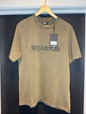 The Kooples Olive Washed Logo Tee - Short Sleeve